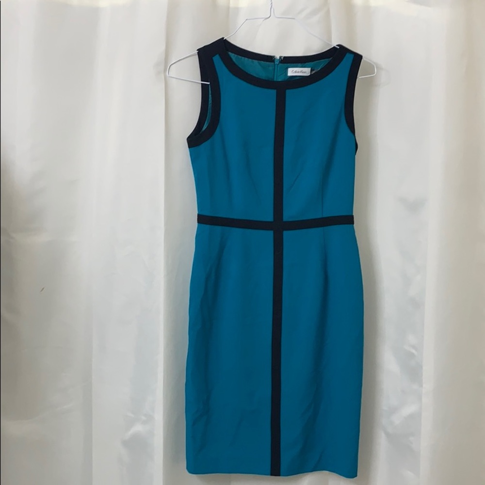 Black and Blue Calvin Klein Dress